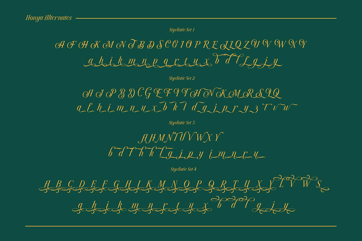 Honya Typeface, a Script Font by alit design (Photo 11 of 15)