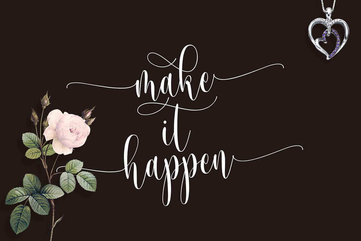 Someday Script Font preview 6