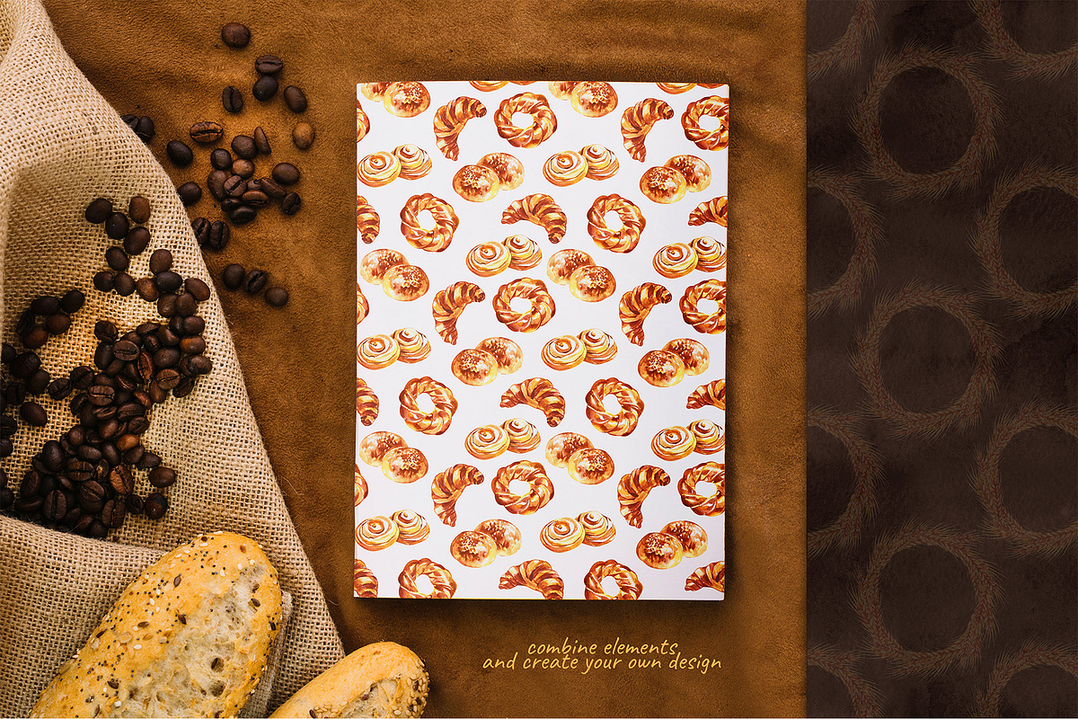 Watercolor Bread clipart, a Food Illustration by NataliMiasStore (Photo 4 of 5)