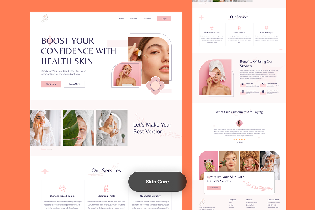 Website Landing Pages Modern UI Kit, an UI Kit Template by nwdigitalstore (Photo 5 of 6)
