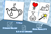 60 Cute Objects Coloring Pages, an Education Illustration by FunFact (Thumbnail 2 of 5)