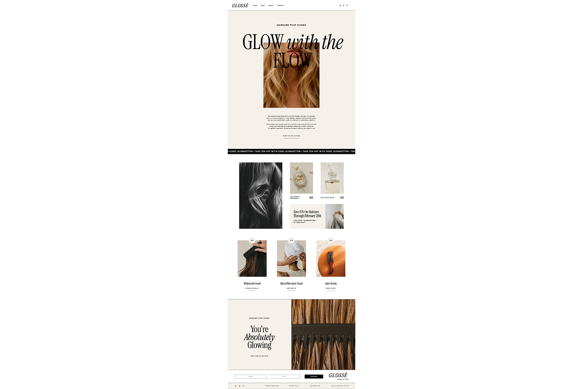 Ecommerce Showit Website Template, a Websites & App Template by Caroline C Wilder (Photo 2 of 7)