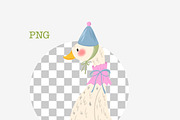 Whimsical Silly Goose bundle, an Animal Illustration by Oleksandra Illustrates (Thumbnail 2 of 18)