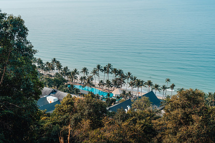 Island scenery and blue sea in the morning, a Nature Photo by Art Rachen