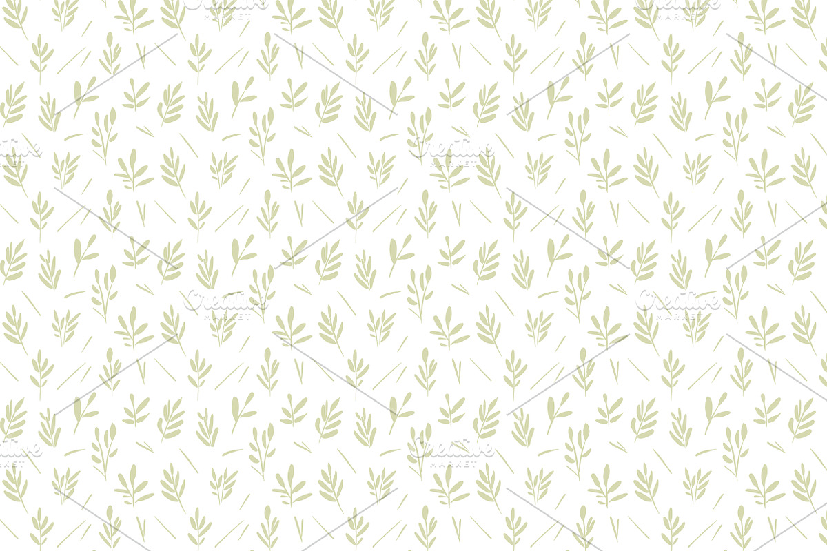 Soft Brush Floral Patterns Set, a Pattern Graphic by Lyolya Profitrolya (Photo 3 of 11)