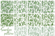 Tropical leaves.  Sketch style, a Seasonal Illustration by made by Tanya (Thumbnail 4 of 4)