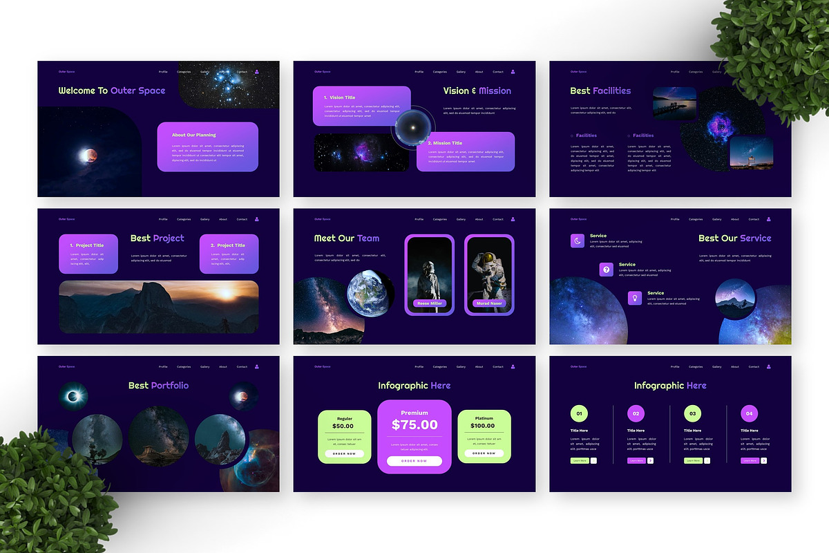 Outer Space - Astronomy Google Slide preview 4