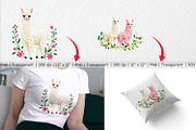 Alpaca Embroidery Clipart, a Graphic by Artnoy (Thumbnail 3 of 5)