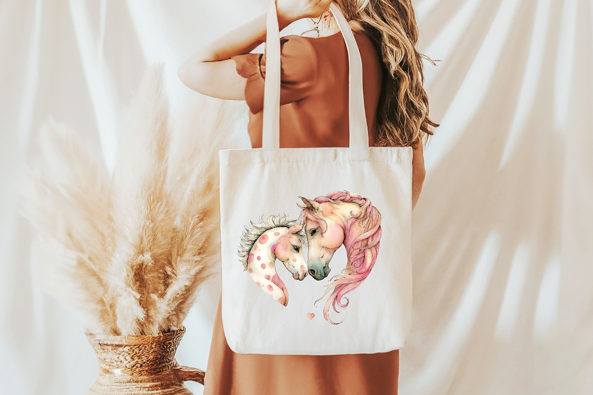Whimsical Mother's Day Horse Clipart, an Illustration by Designworld (Photo 8 of 8)