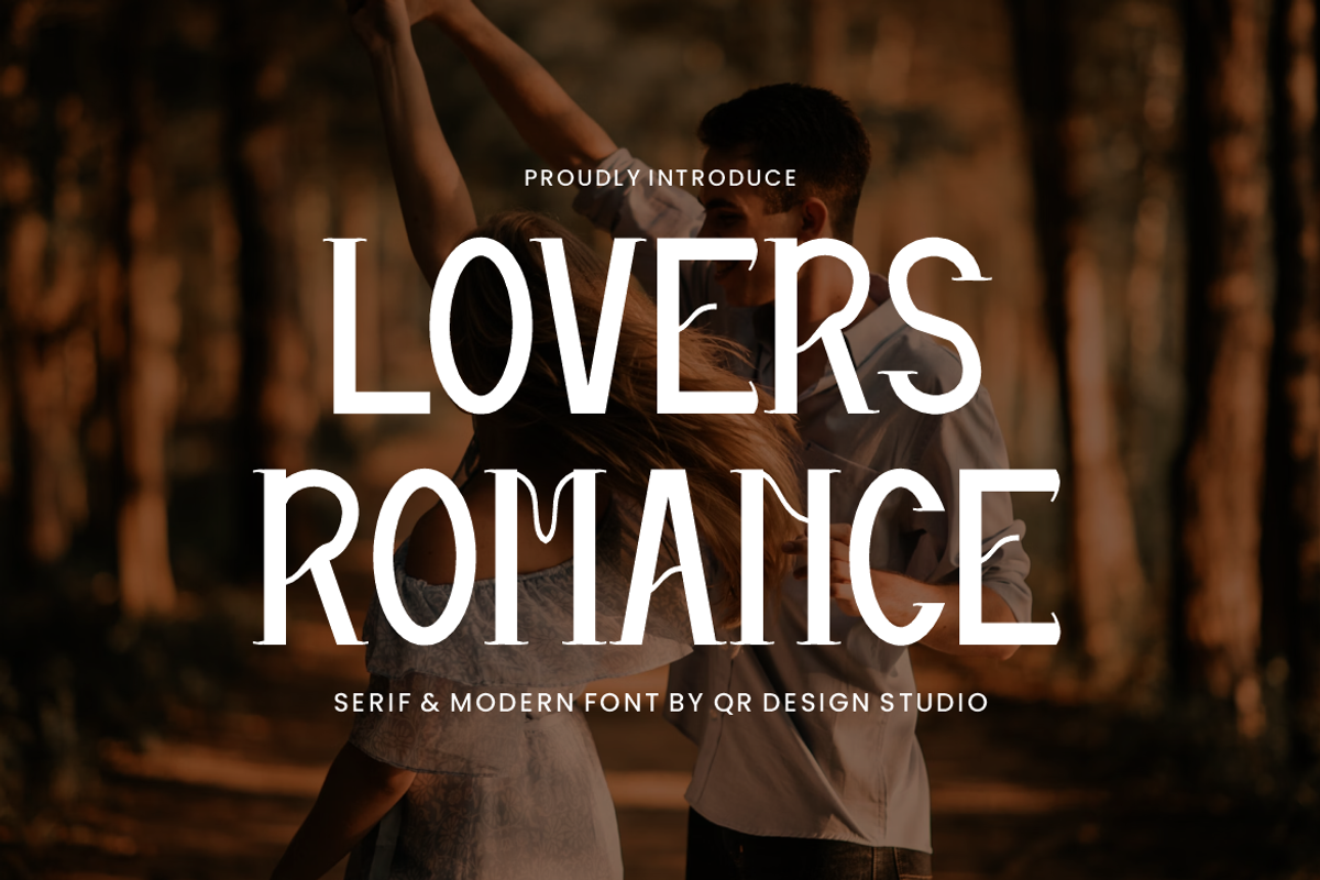 Lovers Romance - Valentine Font, a Serif Font by QR Design Studio (Photo 1 of 8)
