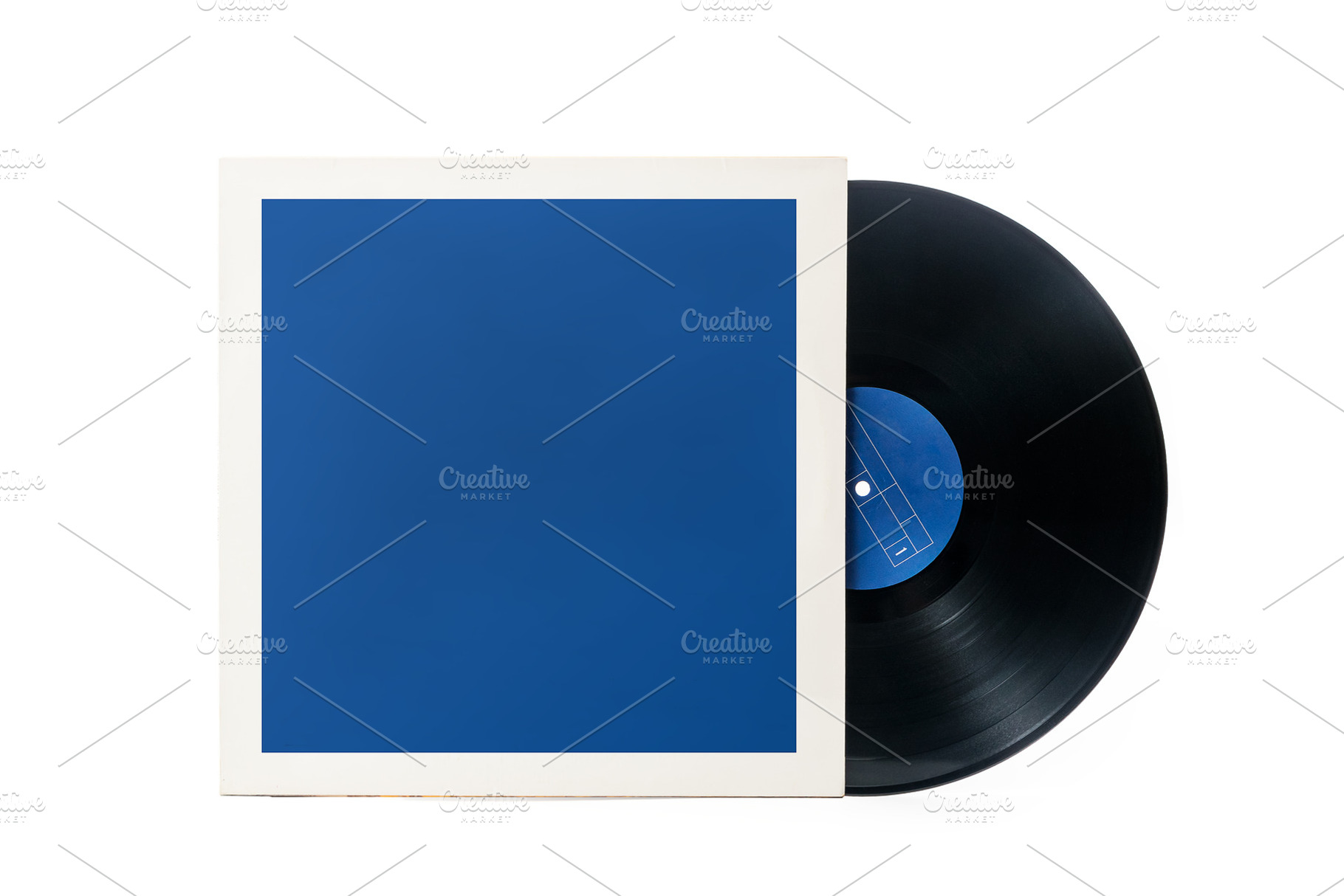 Vinyl record and paper sleeve, a Background Photo by wr7 Media