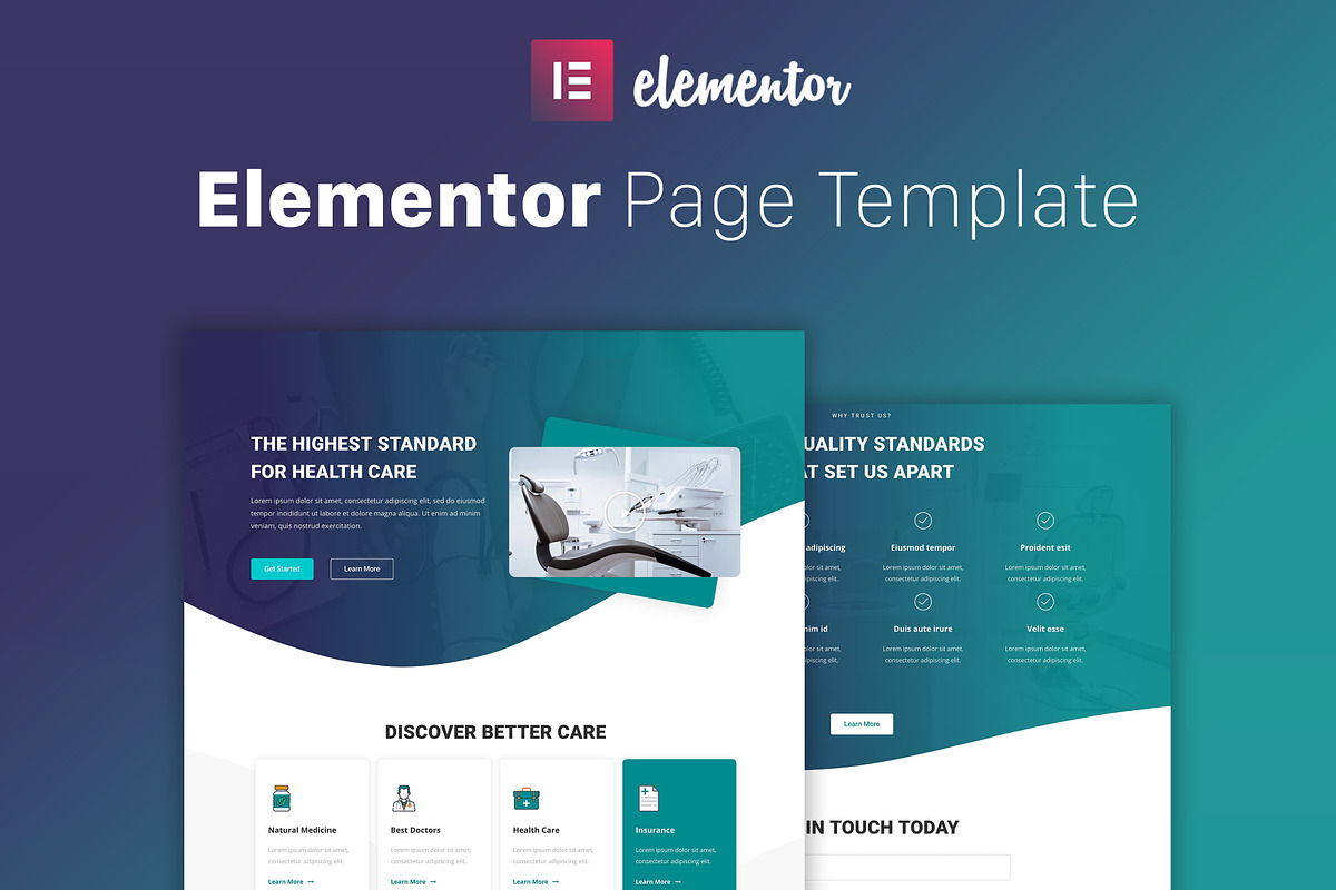 Hello Doctor - Elementor Template, a Landing Page Template by Elementor Market (Photo 1 of 4)