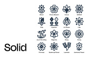 Spring Flowers Icon Set, a Duotone Icon by Eklip Studio (Thumbnail 2 of 4)