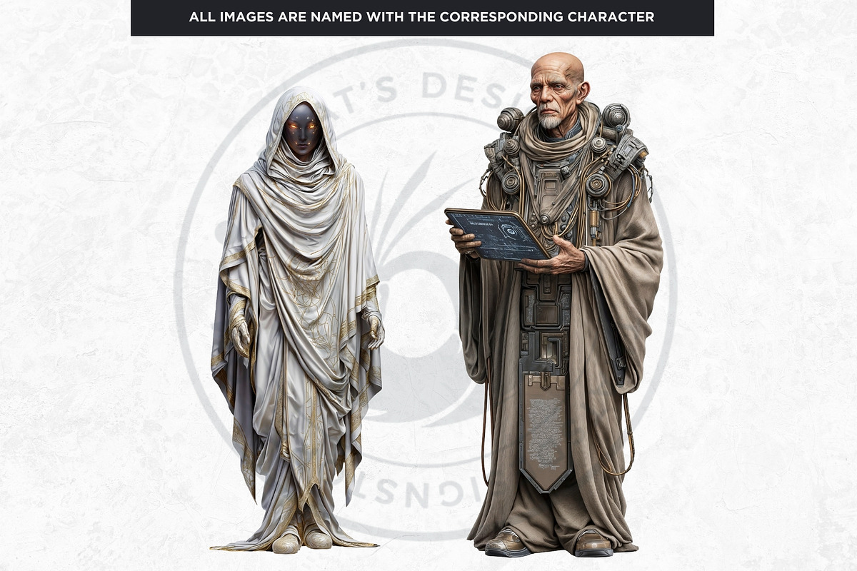 Galactic Vanguard Character Cliparts, a Person Illustration by ThatsDesignArt (Photo 11 of 15)