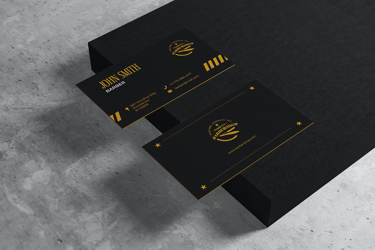 Barber Shop Business Card, a Business Card Template by Best Project (Photo 2 of 3)