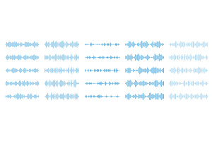 Podcast music sound waves, a Technology Illustration by Vector Tradition