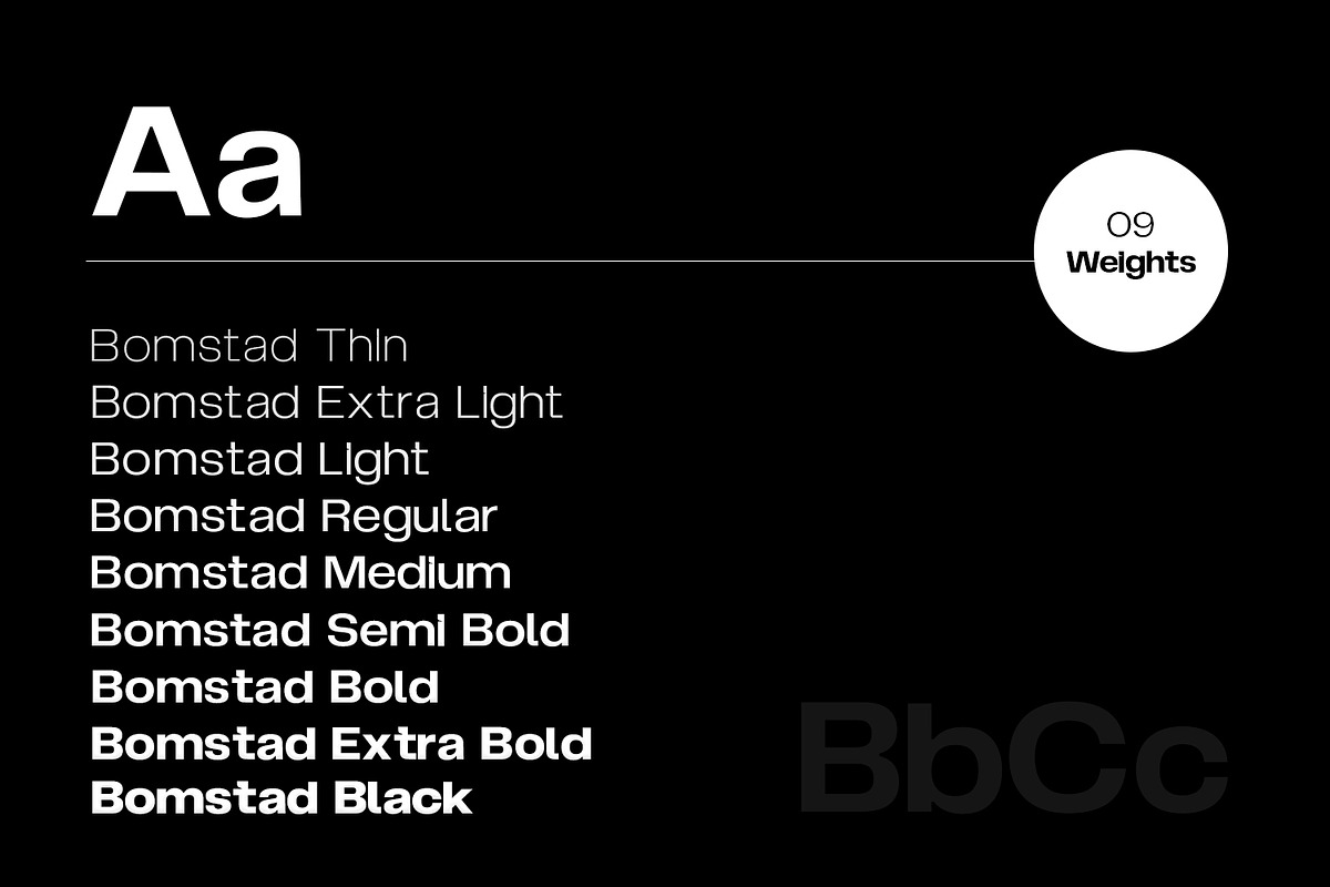 Bomstad Display Typeface, a Sans Serif Font by Foxtype (Photo 2 of 12)