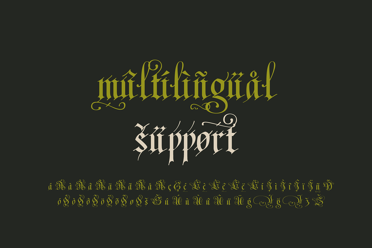 Fraktur Blackletter Gothic Font, a Blackletter Font by kaer_shop (Photo 4 of 11)