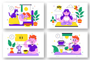 10 Daily Morning Ritual Illustration, a Person Illustration by denayunebgt (Thumbnail 2 of 4)