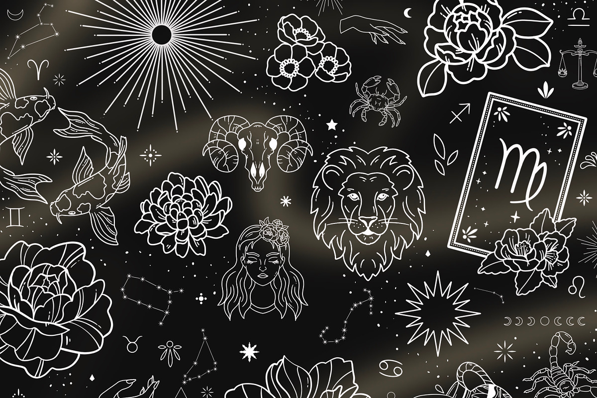 140+ procreate celestial stamps, a Brush Add-On by laura.design (Photo 8 of 8)
