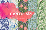William Morris Style Patterns Set, a Pattern Graphic by likorbut (Thumbnail 1 of 6)