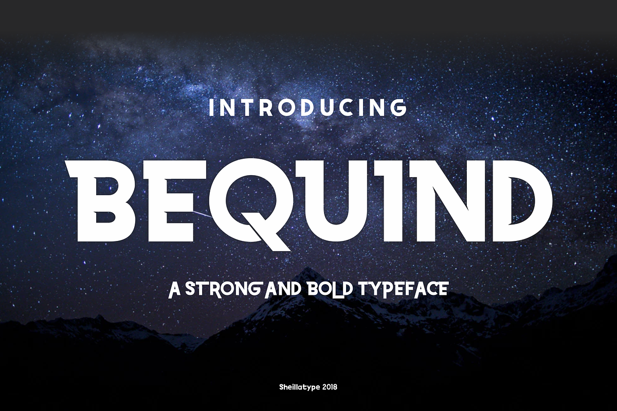 BEQUIND display font Bold and style, a Sans Serif Font by SHEILLA (Photo 17 of 18)
