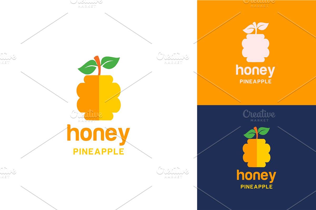 Honey Pineapple logo, a Branding & Logo Template by zaqilogo