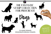 Procreate Brush Stamps - Dogs, a Brush Add-On by Gabba Delgado (Thumbnail 1 of 7)
