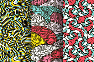 10 Seamless Hand Drawn Pattern