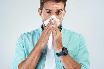 Yeah I'm getting sick again, a Photo by Peopleimages.com