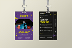 Urban Byte - ID Card, a Print Template by StreaksideStd