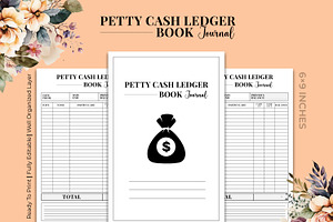 Petty Cash Ledger Book Journal Kdp