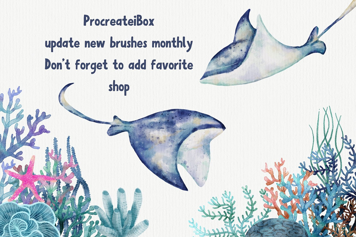 14 Procreate Watercolor Brushes, a Brush Add-On by ProcreateiBox (Photo 8 of 8)