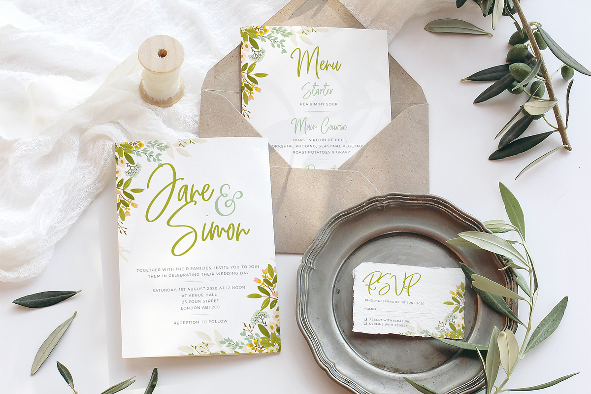 Spring Wedding Invite Suite, an Invitation Template by R Whitehurst Design (Photo 4 of 5)