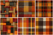 Orange Seamless Tartan Plaid Pattern, a Texture Graphic by CitraGraphics (Thumbnail 3 of 7)