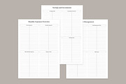 Budget Planner Pages Set V-01, a Stationery Template by shahsoft (Thumbnail 3 of 3)