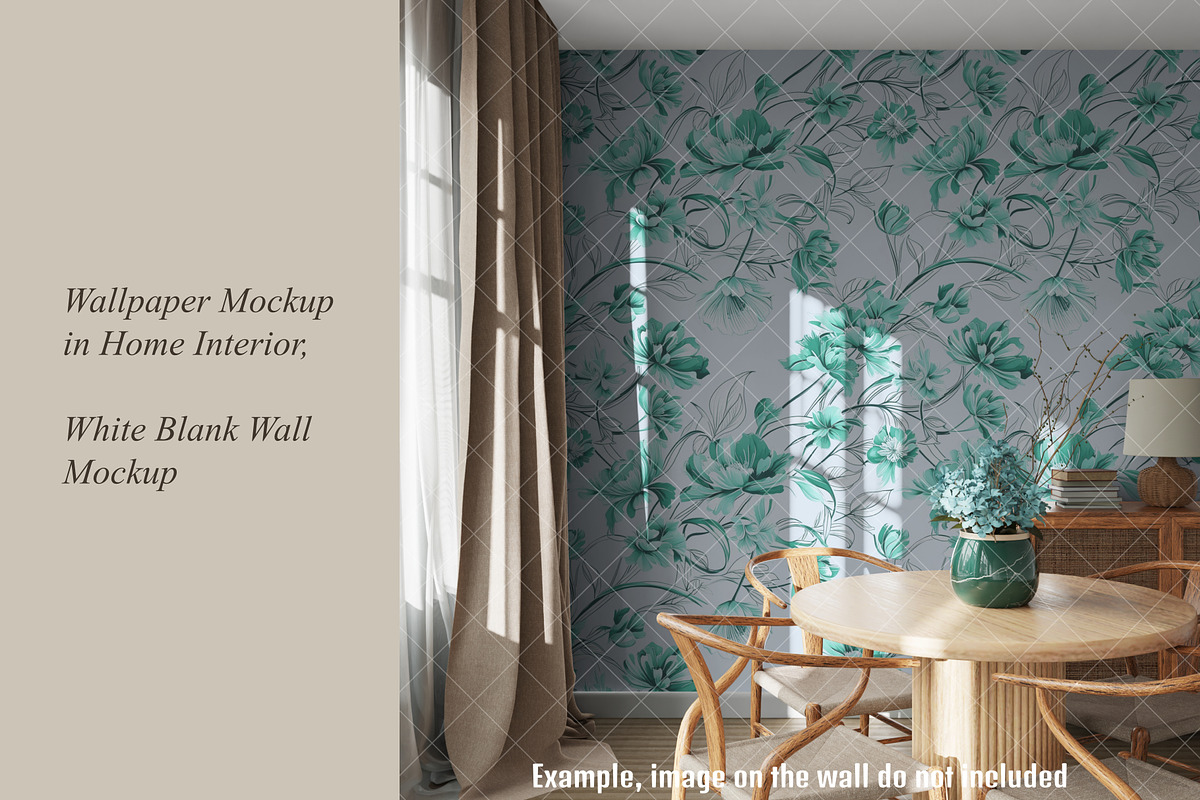 Wallpaper Mockup in Home Interior, a Product Mockup by MockupArtDesign (Photo 3 of 9)