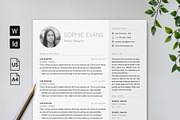 Simple Resume Template, a Resume Template by Resume Refresh (Thumbnail 1 of 3)