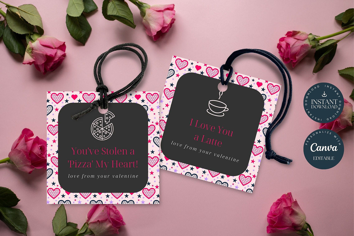 Valentines Gift labels 2x2, a Stationery Template by Tracia Creative (Photo 3 of 4)
