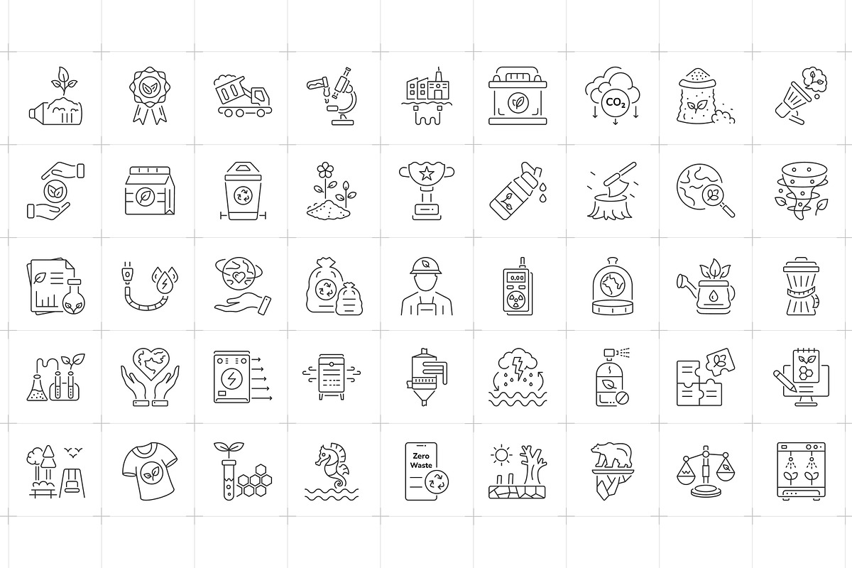 Animated Ecological Icons, an Outline Icon by Prosymbols (Photo 4 of 6)