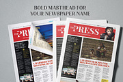 Newspaper Editorial Template, a Magazine Template by Oshin Design (Thumbnail 3 of 7)