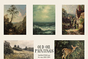 Old oil paintings - Vintage art, a Background Graphic by Pamyatka Shop (Thumbnail 4 of 8)