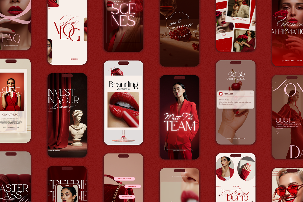 RED | Social Media Template preview 5