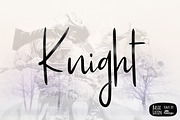 Knight Simple Font, a Script Font by YandiDesigns (Thumbnail 1 of 2)