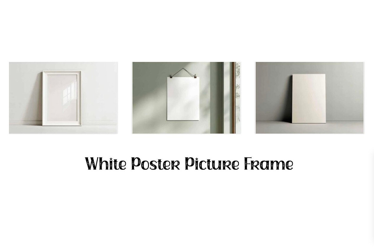 White Poster Picture Frame Bundle, a Templates & Theme by VetalStock (Photo 1 of 3)