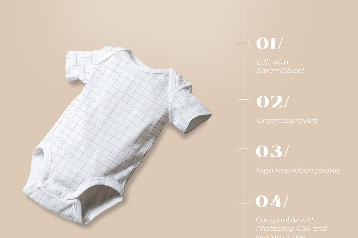 Baby Onesie Smart Object Psd Mockups, a Shirt Mockup by Neutral Mockups (Photo 2 of 4)