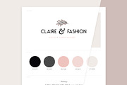 Brand Board Template: Claire&Fashion, a Presentation Template by amber&ink (Thumbnail 4 of 5)