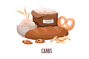Food groups or macronutrients set, a Food Illustration by Good Studio (Thumbnail 3 of 5)