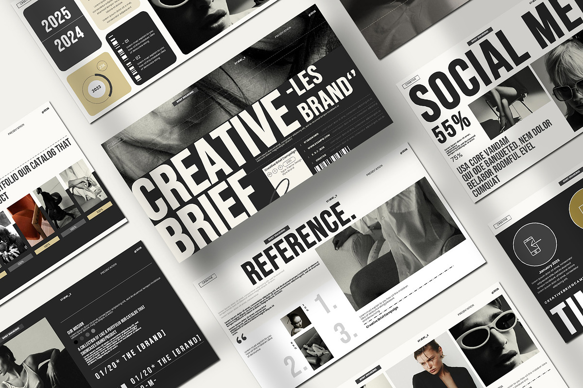 CREATIVE BRIEF PRESENTATION TEMPLATE, a Presentation Template by Aura Agency (Photo 3 of 10)