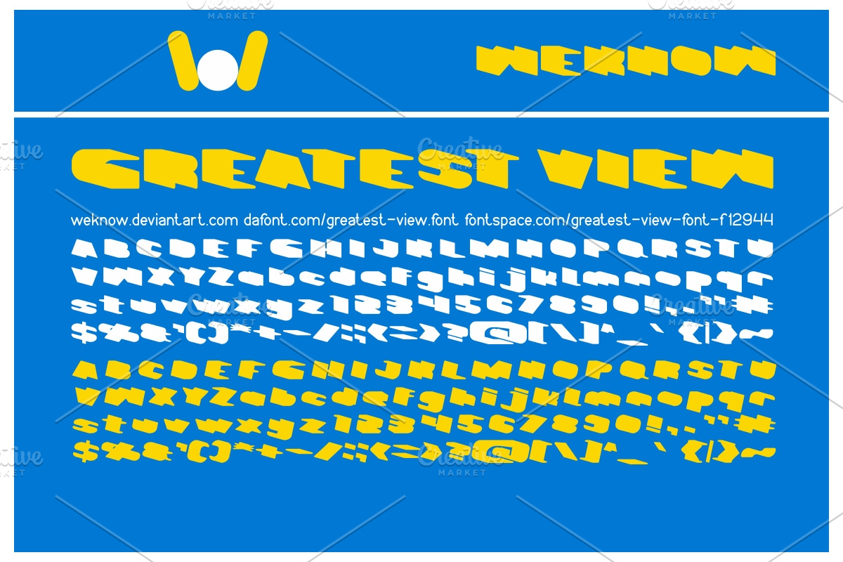 Greatest View font